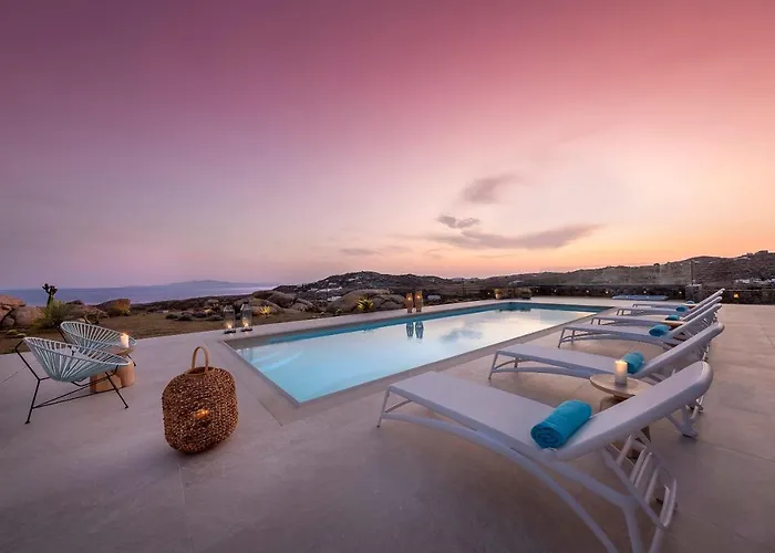 别墅 Frederica In Mykonos 超级天堂海滩